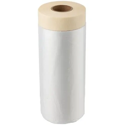 Фото №0 Пленка укрывная, с клейкой лентой 2100мм х 15м, 8 мкм