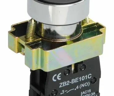 фото Кнопка управления LAY5-BA21 без подсветки черная 1з B...