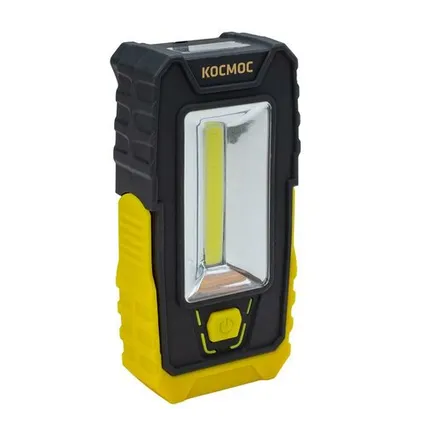 Фото №0 Фонарь 5Вт СОВ 3LED клипса для крепл. магнит поворотная подставка 3хААА КОСМОС KocAu6006COB