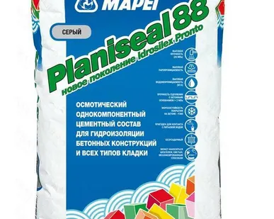 фото Однокомпонентная гидроизоляция Мапей MAPEI Planiseal 88, 25 кг