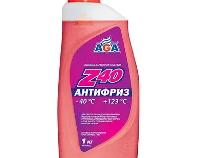 фото Антифриз готовый AGA001Z -40C (красный) 1 кг