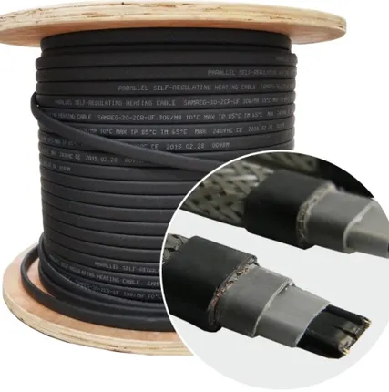 Фото №0 Саморегулирующийся греющий кабель SAMREG SRL 40-2CR-UF (40Вт/м) с UF-защитой, 250м в бухте, Зеленая листва RAL 6002