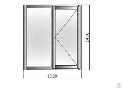 Фото №0 Окно ОСп 15-13,5П поворотное