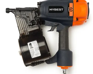 фото Пистолет гвоздезабивной для строительства HYBEST HCN90P (пневматический, гвозди CNW, магниевый)