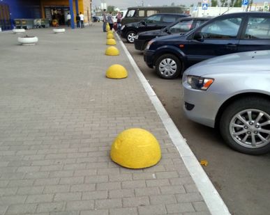 фото Ограничитель проезда- Полусфера