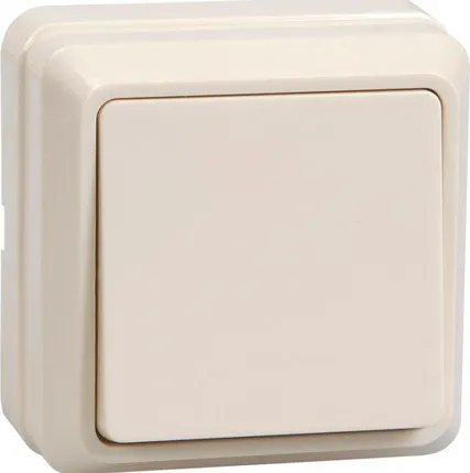 Фото №0 Выключатель 1-кл. ОП Октава 10А IP20 ВС20-1-0-ОКм крем. ИЭК EVO10-K33-10-DC