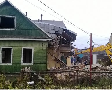 фото Снос дома, гаража, дачного домика