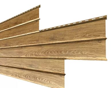 фото Сайдинг Lбрус-XL-14х335 (ECOSTEEL_T-01-ЗолотойДуб-0.5)