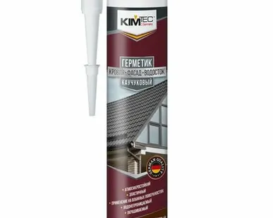 фото Герметик каучуковый KIM TEC кровля, фасад, водосток коричневый 280мл