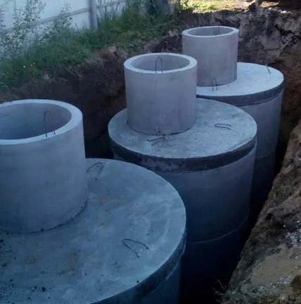 Фото №0 Септик трёхкамерный из колец