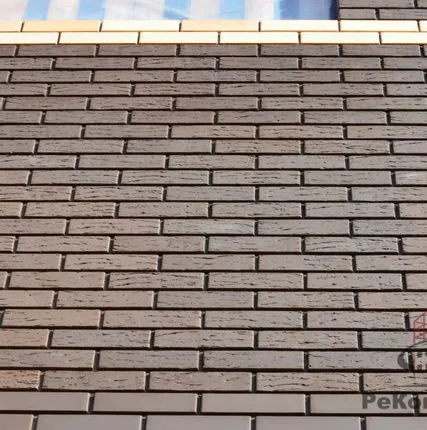 Фото №0 КИРПИЧ BRAER Лицевой коричневый, риф 1 НФ