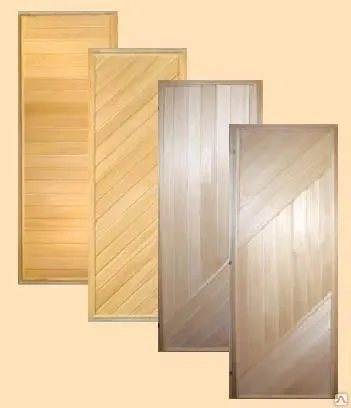 Фото №0 Дверь банная для парной из липы 1700х700