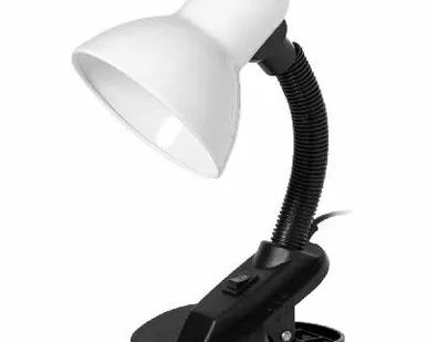 фото Smartbuy Настольный светильник Smartbuy Е27 с прищепкой White в пакете (SBL-DeskL01-White)