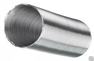 фото Канал вентиляционный гофрированный аллюминиевый D150