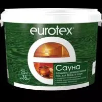 Фото №0 Лак защитный для дерева 2,5кг Eurotex-Сауна