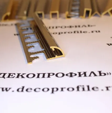 Фото №0 Угол внешний Progress латунь 2,7 м - Латунь полированная - 12,5 мм