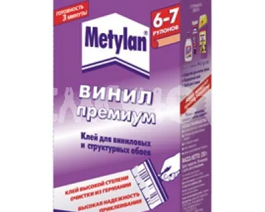 фото Клей обойный 0,25кг Винил Премиум без индикатора (1518429) МЕТИЛАН (18) ВС П