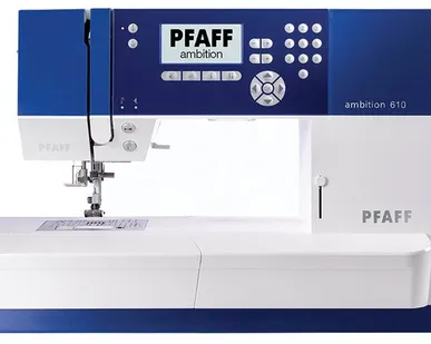 фото Швейная машина Pfaff Ambition 610, белый/синий
