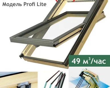 фото FAKRO мансардное окно FTP-V U5 (CH) 66х118см