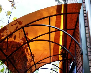 фото Монолитный поликарбонат BORREX Бронза Коричневая 0,8 мм (1,25*2,05 м)