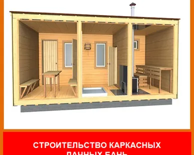 фото Строительство каркасных бань