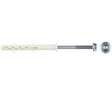 фото Дюбель фасадный с ш.г. оцинк. шурупом PT 10х100 (уп.4 шт) пакет Партнер 24830