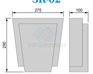 фото Фасадные замковые камни из пенопласта (пенополистирола) ЗК-02 ПСБ-С-25Ф