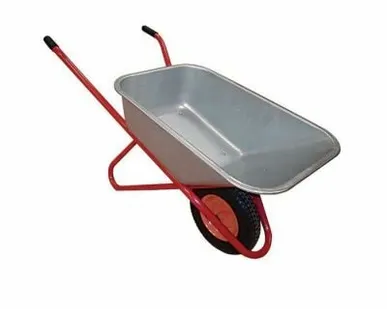 фото Тачка 1 колесная строительная 100л/200 кг Зеленая