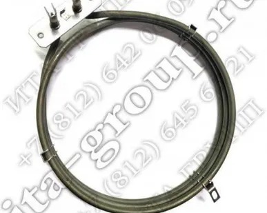 фото ТЭН духовки 2500W (круглый D=186мм) для духовки турбо с конвекцией (3 витк