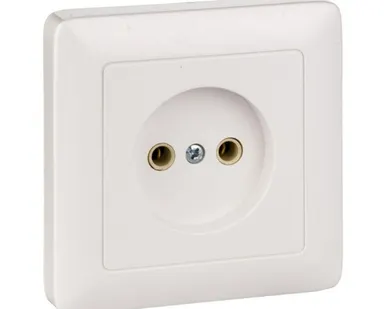 фото Schneider Electric Розетка 1-м СП 1мод. Хит 10А IP20 250В без заземл. без защ. шторок бел. RS10-132-B Schneider Electric