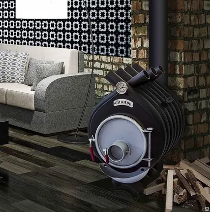 Фото №0 Печь воздухогрейная БВ-120 «Сибирь» 7 кВт