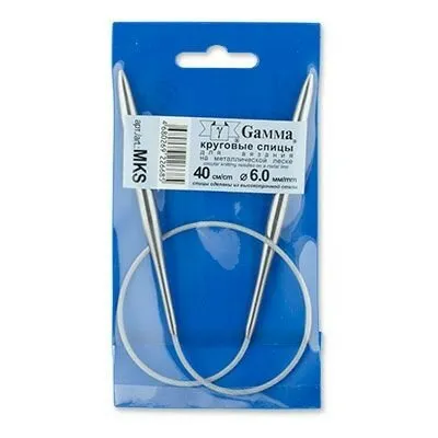 Фото №0 круговые MKS металл d 6.0 мм 40 см на металл.леске GAMMA