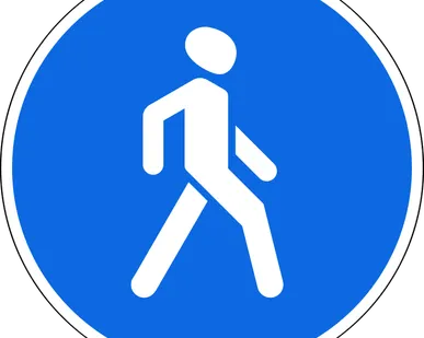 фото Дорожный знак Пешеходная дорожка 4.5