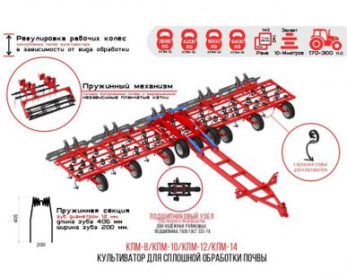 фото Культиваторы для сплошной обработки почвы КПМ