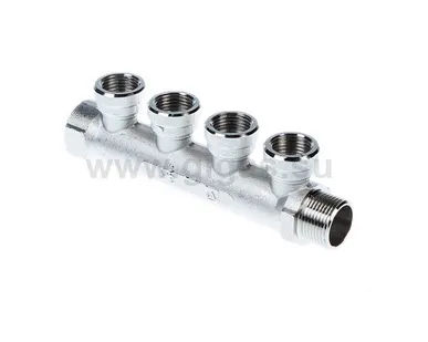фото Коллектор, 3/4"х4 вых. 1/2" вн. (уп.2/36)