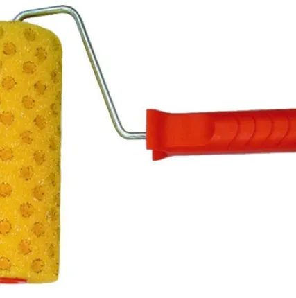 Фото №0 Валик в сборе структурный в горох с дырами 70х240 желтый 888