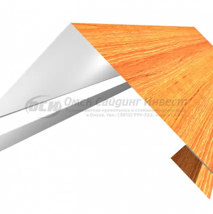 Фото №0 Угол сложный (Блок-Хаус) Орех светлый (0.45)