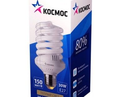 фото Лампа SPC 30Вт 2700К Е27 Т3 Космос Космос (KOSMOS LIGHTING Group)