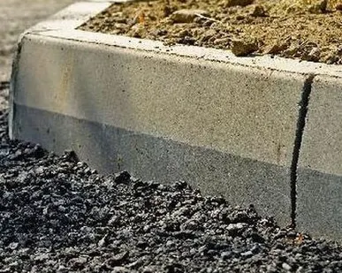 фото Установка бордюра