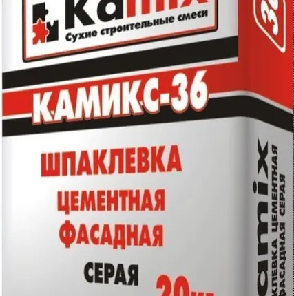 Фото №0 Шпатлевка фасадная финишная "Камикс-36" 20кг шт