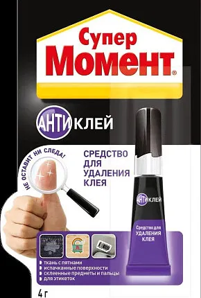 Фото №0 Клей 4г супер Момент Антиклей (шоу-бокс)