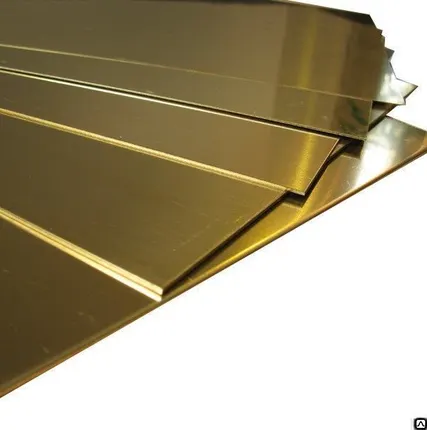 Фото №0 Лист латунный 0.6х600х1500мм ЛС59-1 Л63