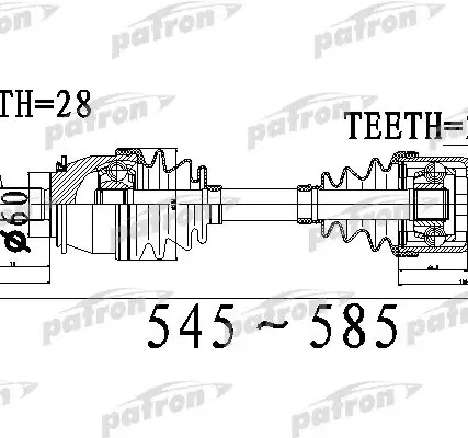 Фото №0 PDS0534 Полуось