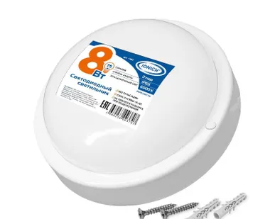 фото Светильник светодиодный ILED-SMD2835-СПП-8-650-220-6.5-IP65-R ЖКХ IONICH 1463