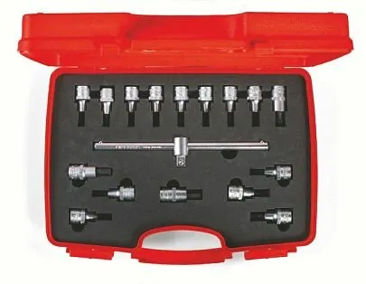 Фото №0 Набор торцевых головок с вставкой Hex и Torx 1/2" 17 предметов, IZELTAS, 1113006017, 13000000809