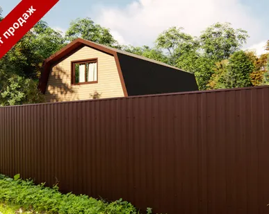 фото Забор из профнастила Стандарт