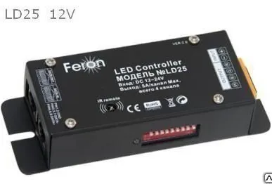 фото Контроллер для трехцветной ленты (RGB) 25W 12V IP20 LD25 пластик