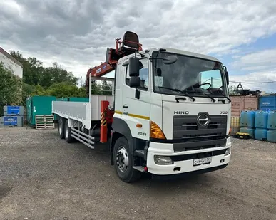 фото Аренда крана манипулятора - борт 10 тонн, кран 8 тонн