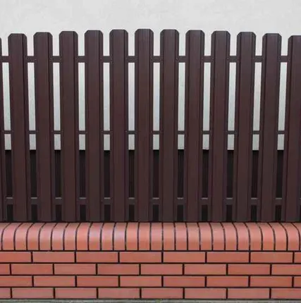 Фото №0 Штакетник круглый с полимерным покрытием