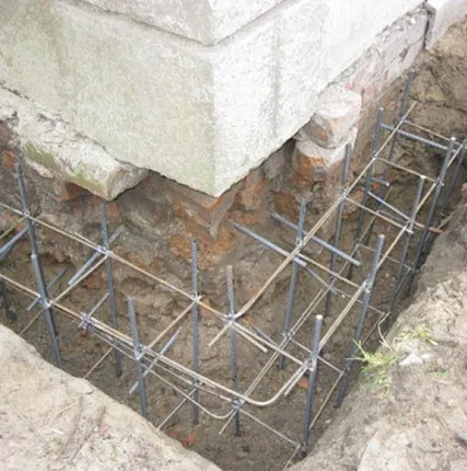 Фото №0 Реконструкция фундамента, усиление, точечные инъекции